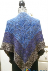 Very Simple Garter Stitch Shawl by the river knitter-Free