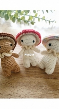 Critter Stitch - Stephanie Buckner - Quinn the Mushroom