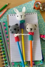Airali Design - Ilaria Caliri - Ami Pencil Toppers - Italian - Free