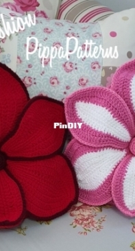 Pippa Patterns - Connie Rockliff - Amaryllis Cushion