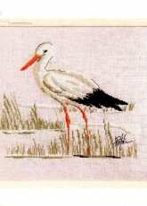 Isabelle Haccourt Vautier Au fil de locean - Le cigogne