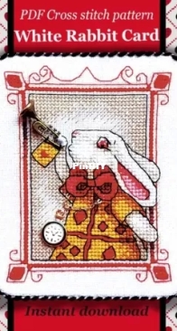 Xstitch Little Stories - Nani Studio - White Rabbit Card