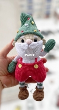 KnitToys - Tatyana Medvedeva - Santa Claus - Papai Noel - Portuguese  - Translated