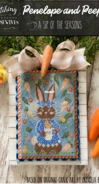 Stitching With the Housewives -  A Sip of the Seasons - Penelope and Peep