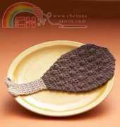 Lily Sugar n Cream - Turkey Drumstick Dishcloth - Free