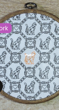 TrunkyStitches - Cat Blackwork XSD
