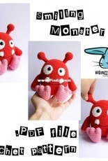 Blue Rabbit - Irina Tocelovska - Smiling Monster Crochet Pattern