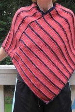 Striped Poncho by Suzanne Resaul/ loopysue Designs-Free