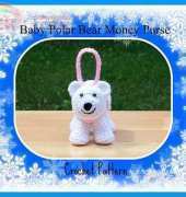 Crafts for Angels Designs - Barbara Maroney - Baby Polar Bear Money Purse