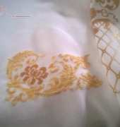 white-golden sweater