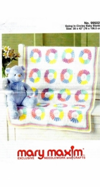 Mary Maxim - 99502N - Going in Circles Baby Blanket