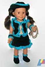 Always Pretty in Pink - Wanetta Cavanaugh - 18-inches Doll Cowgirl Set