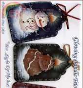 Art from the Heart Between the Vines - Glowing Candle Trio by Jamie Mills-Price 2006 Painting