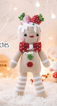 Guichai Crochet Dolls - Armano Ginji - Teechalit Wattanawongwisut - Christmas Cookie Man