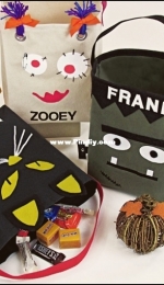 Sew4Home - Halloween Treat Bags - Felt - Free