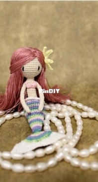 Pink Mouse Boutique - Diana Moore - Amigurumi Mermaid Doll