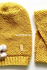 Merino set - ha for boy and headband for mum :)