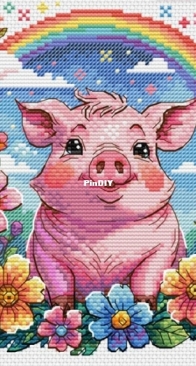 Happy Piglet by Maria Brovko