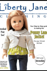 Liberty Jane Clothing - Penny Lane Jacket for 18" Dolls
