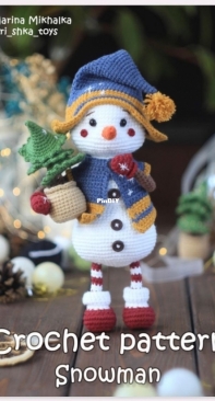 Toys Metlina Elena / Mari Shka My Toys - Elena Metlina / Marina Mikhalka - Snowman