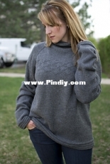 Smokey Graphite Crewneck by Marly Bird