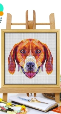 Awesome Pattern Studio - CS2392 - Mandala American Foxhound XSD
