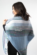 Nicole Striped Shawl by Filatura Di Crosa Italia s.r.l.  - English, Italian, German
