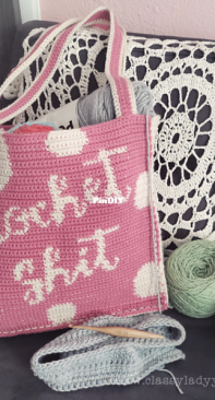 Classy Lady Yarnworks - Stephanie Wallick - Crochet Shit Bag
