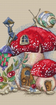 Fly agaric houses by Tiunova Elena