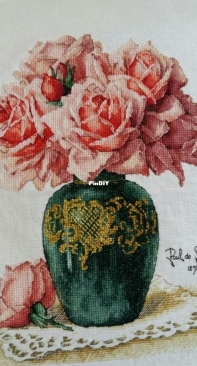 Roses in a Vase  by Ekaterina Volkova/Екатерина Волкова