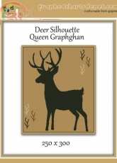 GraphedChartsDepot - Lissa Mitchell - Deer Sihouette Queen Graphghan