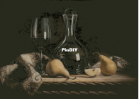 Yariskins Polychrome- ЯМ-045 Still life with vine and pears by Irina Yakovleva XSD