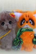 Mariyaaa - Maria Borovaya - Kitten and Fox Cub - Russian