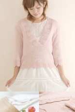 Pierrot Yarns- 27-G604V-Sweater with Lace Edging-Free