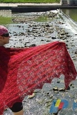Fallen Roses Shawl by Majken Hertz-English