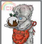 Tatty Teddy Whos for Pud from Cross Stitch Crazy 195 XSD