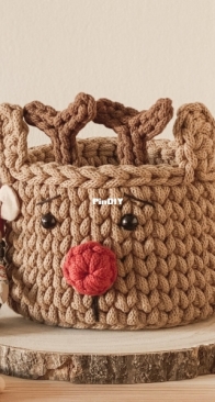Ginger and Mustard - Indiana Casali - Rudolph Basket - Le Panier Rudolph - French