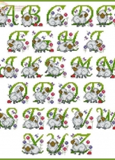 Cute Lambs ABC by Joan Elliott from The World of Cross Stitching TWOCS 214 XSD