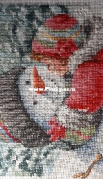 Snowman kiss