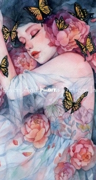 HAED HAEMAMMINI 20210938 Mini Sleeps with Butterflies by Margaret Morales (Large Format)