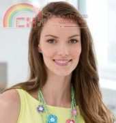 Red Heart LC3857 Mod Flower Necklace by Susan Lowman