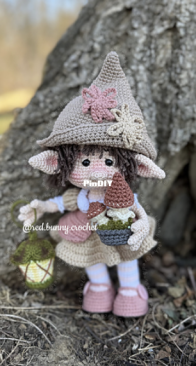 Red Bunny Crochet - The Forest Elf Alina - Duende del Bosque Alina - Spanish