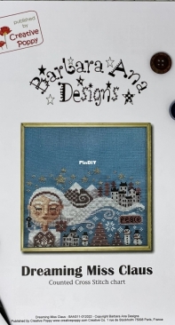 Creative Poppy - Barbara Ana Designs BAN311-012022 Dreaming Miss Claus PCS + XSD