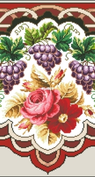 Berlin Woolwork 7613 Ornament Rose  XSD+PCS