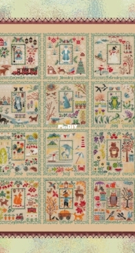 OwlForest Embroidery 0406-DM-B SAL 2025 Twelve Months Full English XSD
