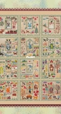 OwlForest Embroidery 0406-DM-B SAL 2025 Twelve Months Full English XSD