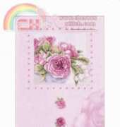 Lanarte 34967 Pink Roses In A Frame by Marjolein Bastin