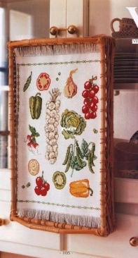 Vegetable Tray from Capolavori del Punto Croce 18 PCS