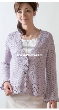 Pierrot Yarns - Gosyo Co. - 211F-14 Shine Merino Cardigan - Free