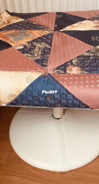 Patchwork ottoman
